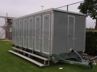 Evenementen toiletwagen buitenkant, antraciet