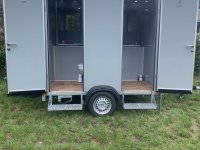 VIP mini toiletwagen hout buitenkant