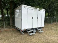 Toiletwagen Type A wit, zijaanzicht