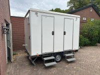 Toiletwagen Type A wit, vooraanzicht