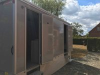 VIP toiletwagen hout zijaanzicht
